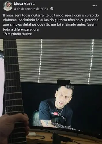 Print original do depoimento de aluno 5
